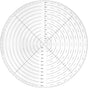 10" Round Center Finder Compass with Clear Acrylic for Precise Circle Marking on Irregular Surfaces, V1258-DP02-B-2975