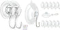 2 Pcs Small Suction Cup Hooks and 12 Pcs Small Suction Cup with Metal Hooks V1258-DP02-B-298