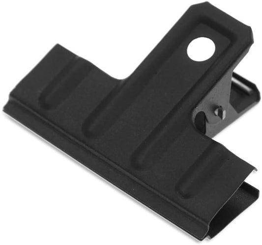 Black Large Bull Clips Thickened, 10 Pcs 3 Inch Long Metal Binder Paper Clip Clamps for Office Kitchen, V1258-DP02-B-2984