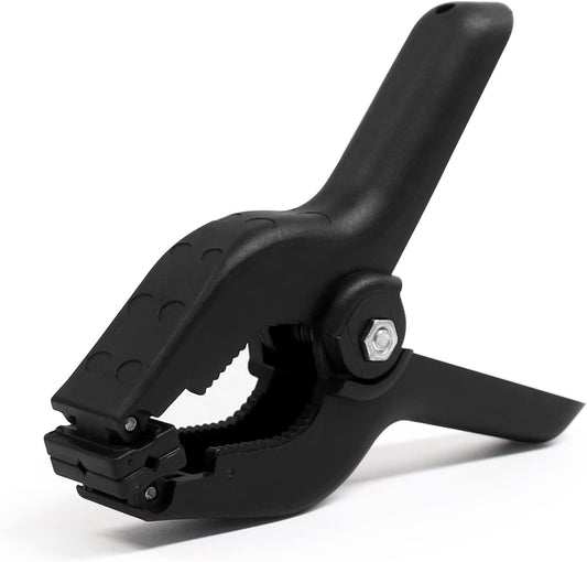 Black Plastic Spring Clamps, 8 Pack 4.5 Inch Large Nylon Spring Clips Heavy Duty Clamp with Metal Pins for V1258-DP02-B-2989