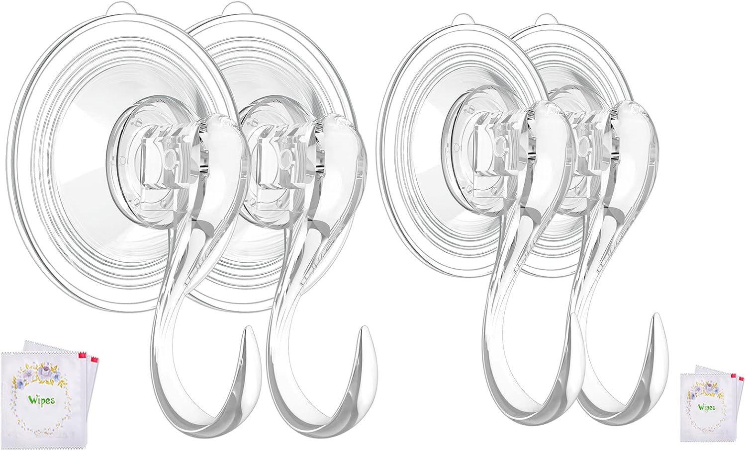 Large Suction Cup Hooks and Small Suction Cup Hooks Bundle V1258-DP02-B-299