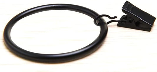 Large Curtain Rings with Clips, 10 Pack 2.5 Inch XL Extra Rustproof Strong Metal Decorative Drapery Window V1258-DP02-B-2992