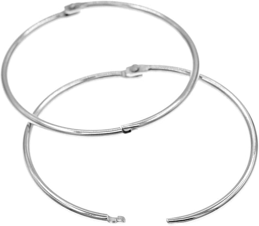 3 Inch Extra Large Metal Book Rings - Loose Leaf Binder Rings, Easy to Open and Close, 20 Pack Jumbo Silver V1258-DP02-B-2995