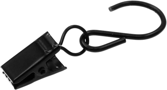 Curtain Clips Gutter Hooks, 40 Pcs Metal S Hooks Awning Xmas Light Shower Hanging Clips for Christmas V1258-DP02-B-2997