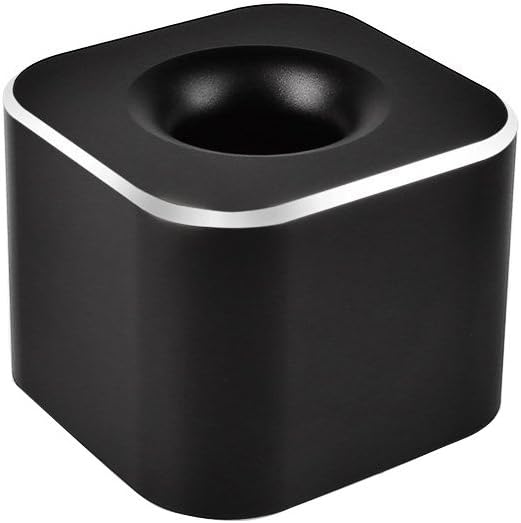 Single Pen Stand Holder, Black Metal Pen Base Stand for Desk Fountain Pen, Toothbrush Brush, Students and V1258-DP02-B-2998