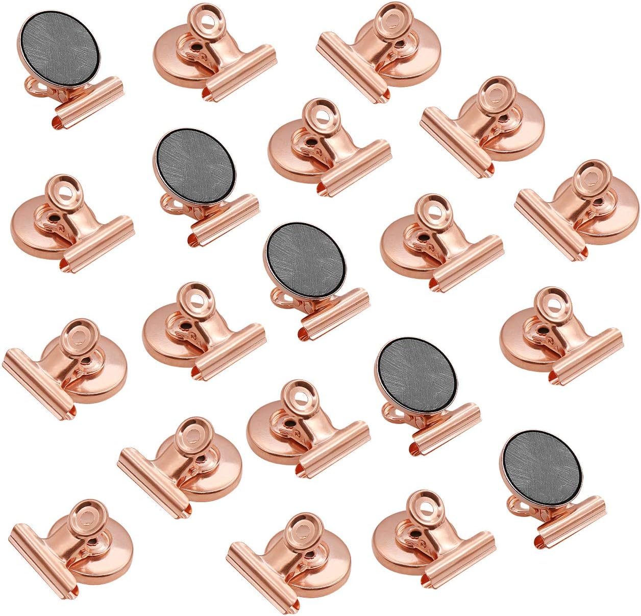Fridge Magnetic Clips Round - 20 Pack Strong Metal Refrigerator Magnet Clip 30mm Wide Scratch-Free for V1258-DP02-B-3000