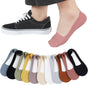 10 Pairs No Show Socks - Women & Men, Low Cut, Liner, Ice Silk, Nonslip, Invisible, Thin V1258-DP02-B-3017