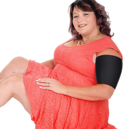2 Pairs Arm Shapers for Plus Size Women, Upper Arm Sleeves Wraps Slim Arm Compression Sleeve for Arms V1258-DP02-B-3046