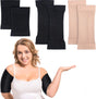 2 Pair Arm Sleeves for Plus Size Women, Slim Upper Arm Compression Shapers Wraps, 1 Pair Calf Compression V1258-DP02-B-3047
