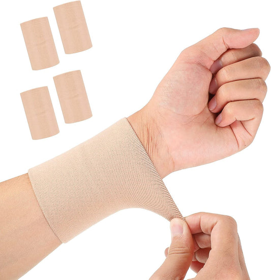 2 Pairs Compression Wrist Sleeve Compression Wrist Brace Wrist Supports Wrist Wraps Elastic Wristbands for V1258-DP02-B-3049