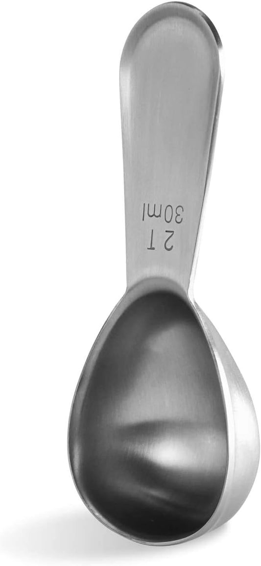 Coffee Scoop: 18/8 Stainless Steel Measuring Coffee Scoop 2 tablespoon, Short Handled Measure Scooper for V1258-DP02-B-305