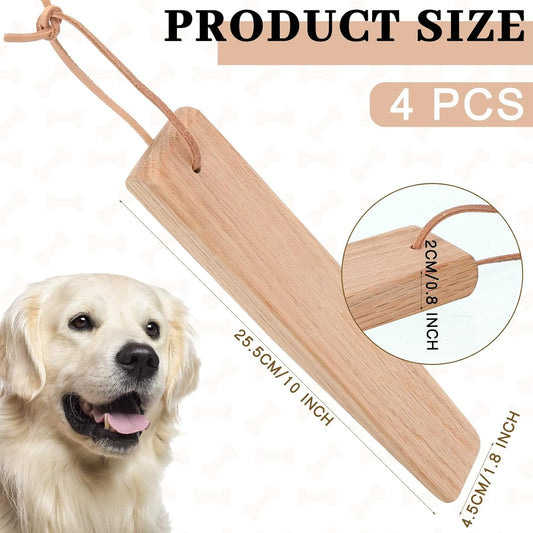 2 Pcs Break Stick Dog Fight 10.04'' x 1.77'' x 0.79'' Dog Stick Toy with Ropes for Training German Shepherd V1258-DP02-B-3059