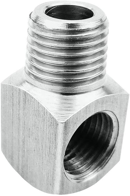 Stainless Steel Cast Pipe Fittings 90 Degree Barstock Street Elbow 1/4" NPT Male x 1/4" NPT Female Water Fuel V1258-DP02-B-3108