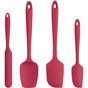 Silicone Spatula Set with 480 Degrees Fahrenheit Heat Resistant (Red) V1258-DP02-B-311