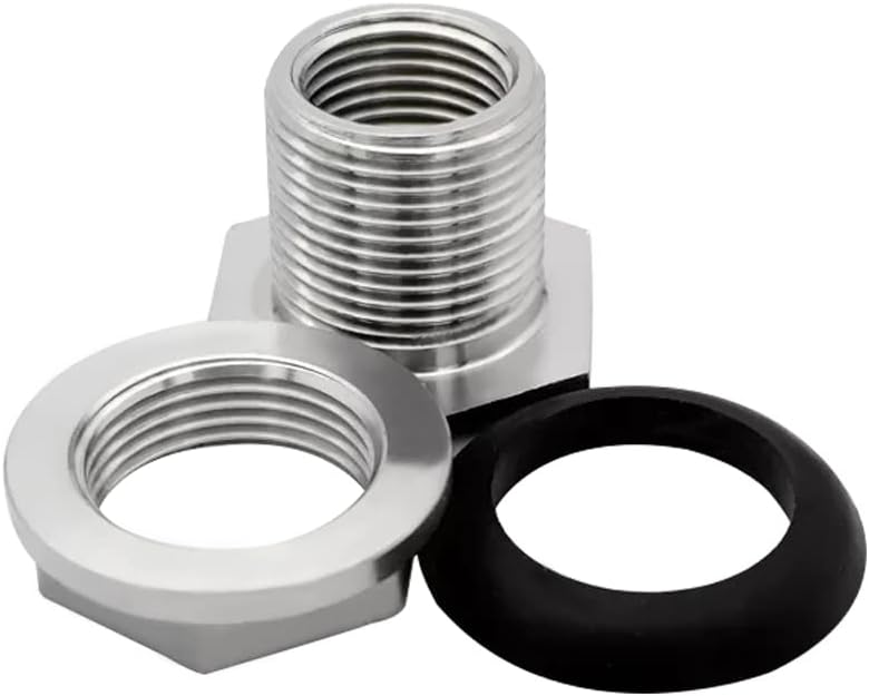 1" Female Bulkhead Water Tank Connector Stainless Steel Thru-bulk Fitting V1258-DP02-B-3114