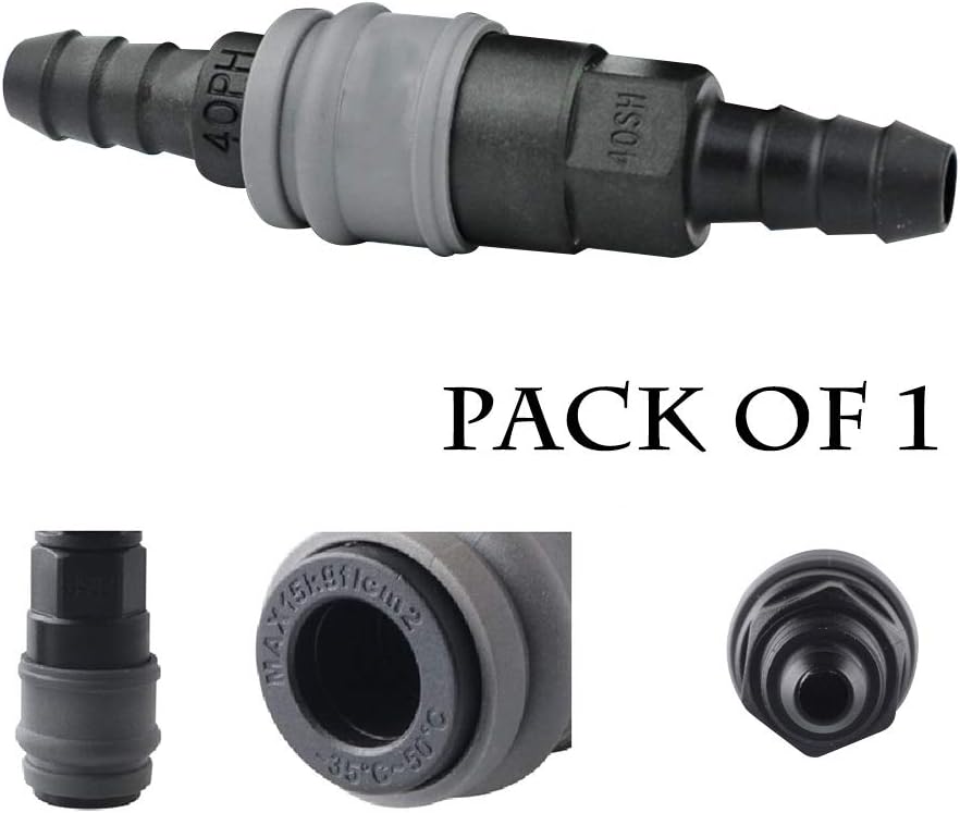 Quick Disconnect Set, Air Hose Fitting Quick Connect Coupler, 3/8" Barb Hose, Air Compressor Accessories V1258-DP02-B-3121