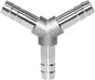 Stainless Steel 1/4" Hose Barb 3 Way Y Shaped Union Home Brew Fitting V1258-DP02-B-3140