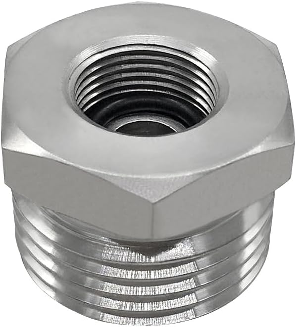 Stainless Steel 3/8 Compression Female Thread(I.D:0.512") to 3/4 Male Garden Hose Threaded(O.D:1.06") Adapter V1258-DP02-B-3149