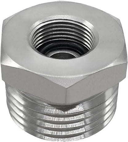 Stainless Steel 3/8 Compression Female Thread(I.D:0.512") to 3/4 Male Garden Hose Threaded(O.D:1.06") Adapter V1258-DP02-B-3149