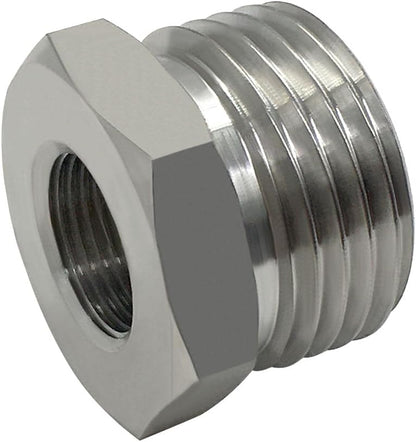 Stainless Steel 3/8 Compression Female Thread(I.D:0.512") to 3/4 Male Garden Hose Threaded(O.D:1.06") Adapter V1258-DP02-B-3149