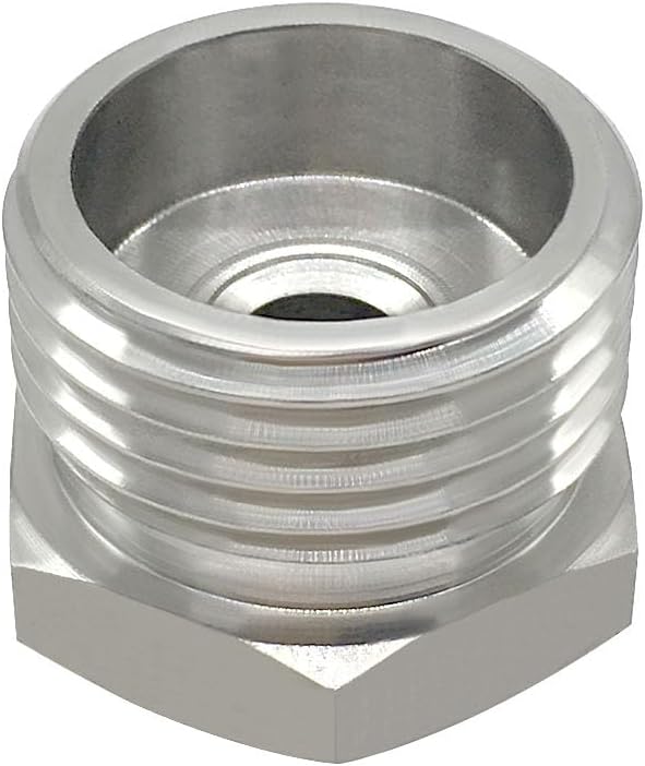 Stainless Steel 3/8 Compression Female Thread(I.D:0.512") to 3/4 Male Garden Hose Threaded(O.D:1.06") Adapter V1258-DP02-B-3149