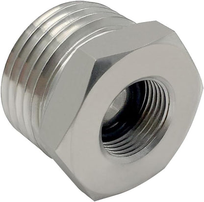 Stainless Steel 3/8 Compression Female Thread(I.D:0.512") to 3/4 Male Garden Hose Threaded(O.D:1.06") Adapter V1258-DP02-B-3149