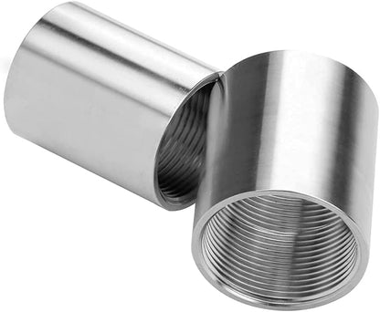 Stainless Steel Cast Pipe Fitting, Coupling, 1/2" x 1/2" Female Threaded (1" Length, Pack of 2) V1258-DP02-B-3171