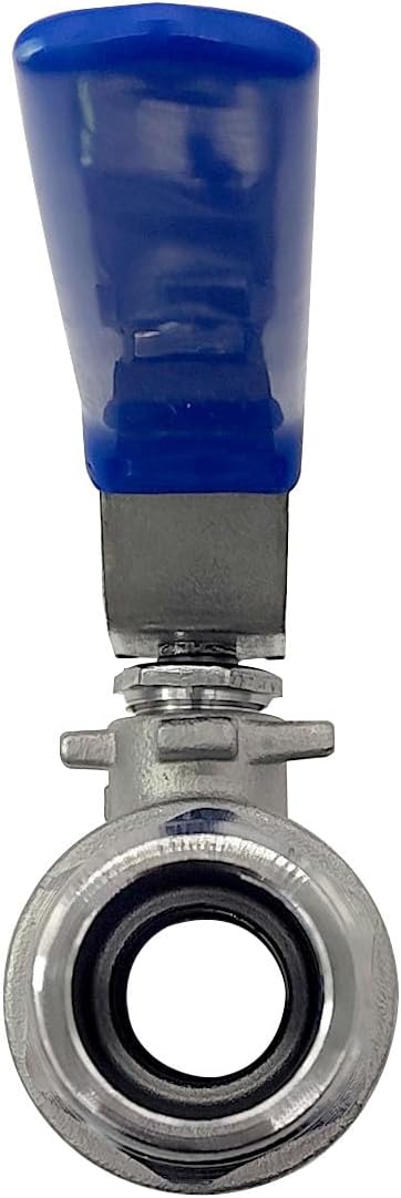 Stainless Steel Full Flow 3/4 Garden Hose Shut Off Valve GHT Thread Heavy Duty Connector V1258-DP02-B-3172
