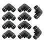 Push to Connect Fitting Elbow, 8mm x 8mm Tube OD Pneumatic 90 degrees Degree Adapter Push in Fitting for Air V1258-DP02-B-3174