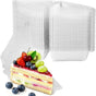 100Pcs Cake Slice Containers,Pie Slice Containers for 6"-8" Diameter Cake or Pie Slices,Individual Cheesecake V1258-DP02-B-3240