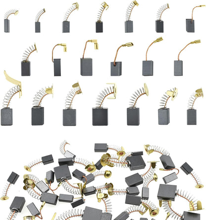 80Pcs Electric Motor Carbon Brushes Set, 20 Different Models Carbons Brushes, Carbon Brush Replacement for V1258-DP02-B-3258
