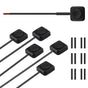 6 Pcs Momentary Push Button Switch, Surface Mount ON/Off Horn Buttons, 12V 24V Small Momentary Switch with 12 V1258-DP02-B-3262