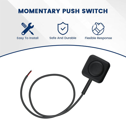6 Pcs Momentary Push Button Switch, Surface Mount ON/Off Horn Buttons, 12V 24V Small Momentary Switch with 12 V1258-DP02-B-3262