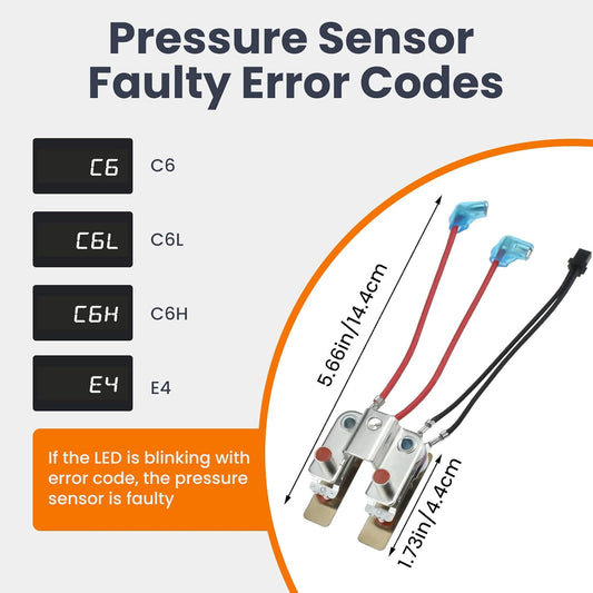 2 Pcs Pressure Sensor for in-stant Pot, Pressure Cooker Sensor or Switch Compatible with in-stant Cuisi-Nart V1258-DP02-B-3267