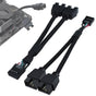 2Pcs Motherboard 9 Pin USB 2.0 to Dual 9 Pin Extension Splitter, USB 2.0 Header Splitter Nylon Braided Cable V1258-DP02-B-3269