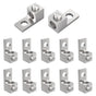 12Pcs Aluminium Mechanical Lugs, 1-Hole Quick Connect Terminal Mechanical Lug 2AWG TA-2 1B2U V1258-DP02-B-3279