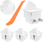 4Pcs Refrigerator Door Light Switch | 2-Pin NC Momentary Control with Pry Bar Tool | Fridge Light Replacement V1258-DP02-B-3283