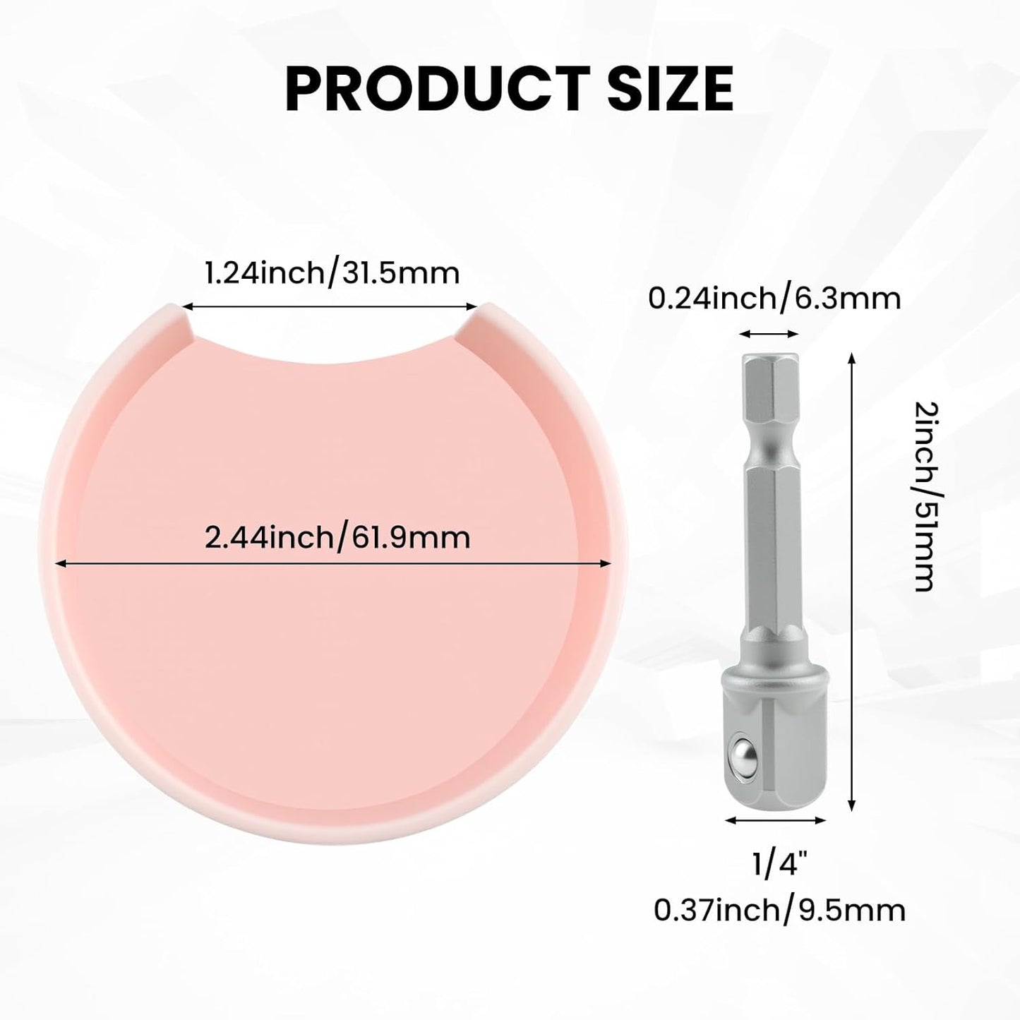 Knitting Machine Adapter, Quick Knit Machine Attachment, Knitting Machine Crank Handle Adapter with Hexagon V1258-DP02-B-3287
