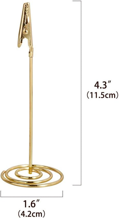 12pcs Place Card Holder Memo Holder Clip Photo Holder Table Number Holder V1258-DP02-B-3315