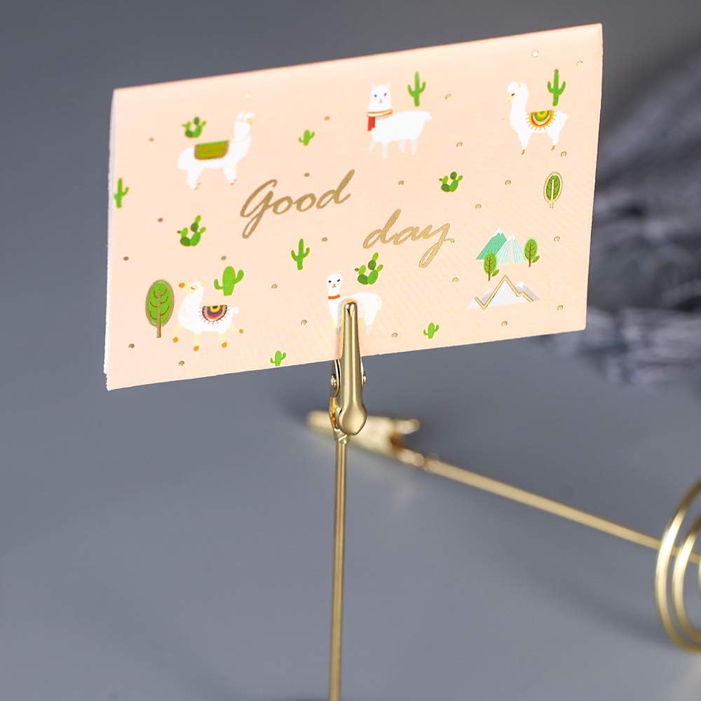 12pcs Place Card Holder Memo Holder Clip Photo Holder Table Number Holder V1258-DP02-B-3315