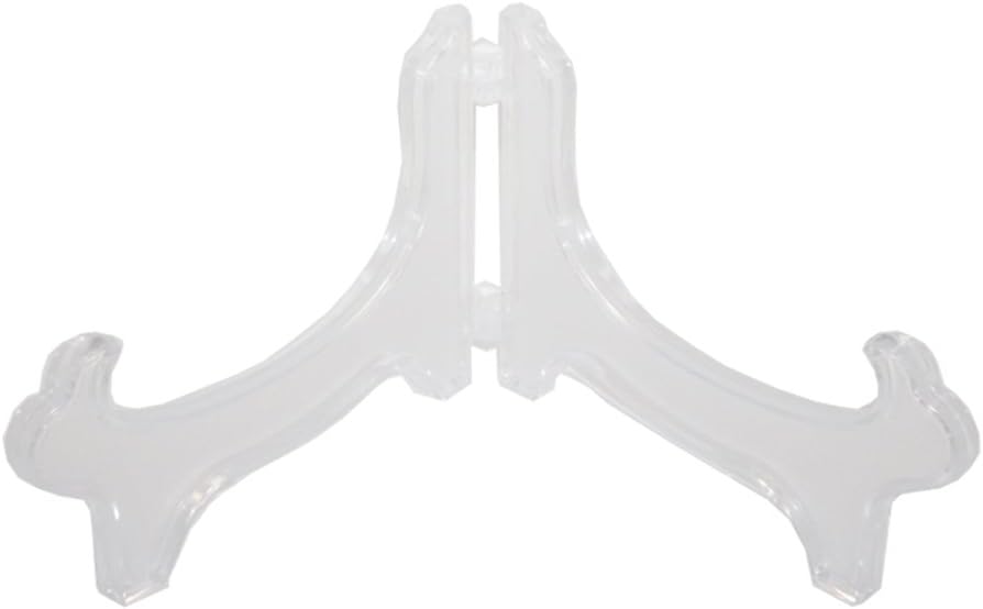 Display Stand Easel Bowl Stand for Display Large Deep Bowls, Platters and Deep Dishes Clear V1258-DP02-B-3319