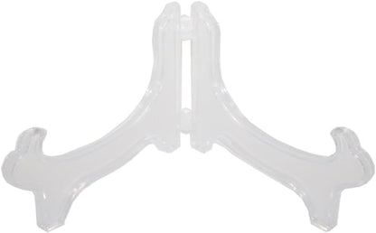 Display Stand Easel Bowl Stand for Display Large Deep Bowls, Platters and Deep Dishes Clear V1258-DP02-B-3319