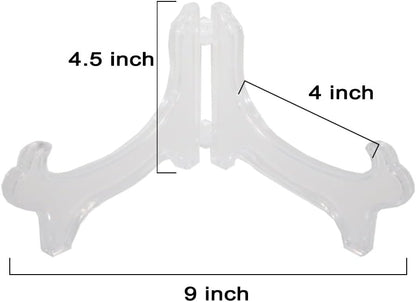 Display Stand Easel Bowl Stand for Display Large Deep Bowls, Platters and Deep Dishes Clear V1258-DP02-B-3319