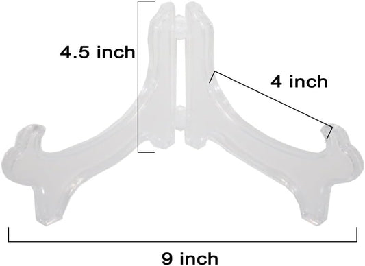 Display Stand Easel Bowl Stand for Display Large Deep Bowls, Platters and Deep Dishes Clear V1258-DP02-B-3319