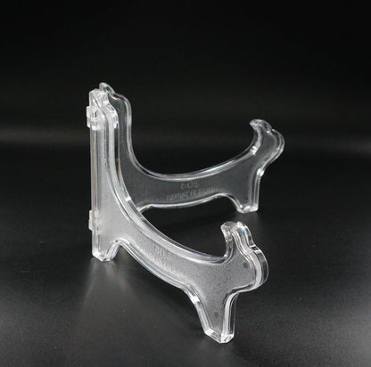 Display Stand Easel Bowl Stand for Display Large Deep Bowls, Platters and Deep Dishes Clear V1258-DP02-B-3319
