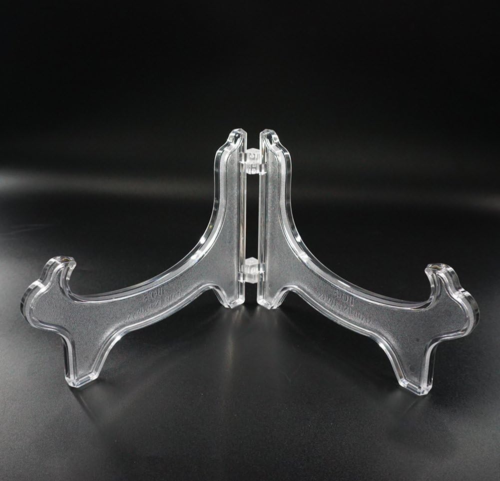 Display Stand Easel Bowl Stand for Display Large Deep Bowls, Platters and Deep Dishes Clear V1258-DP02-B-3319
