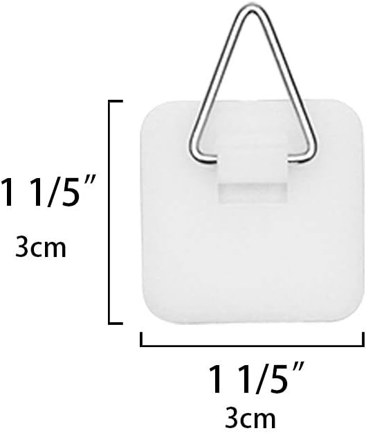 1.25 Inch Invisible Adhesive Plate Hanger Set Vertical Plate Holders for The Wall (20 Pack) V1258-DP02-B-3321