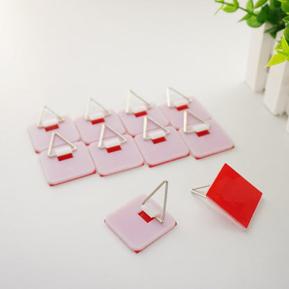 Invisible Adhesive Plate Hangers for The Wall - 1.25 Inch Vertical Plate Holders Set - 10 Pack & 20 Pack V1258-DP02-B-3327