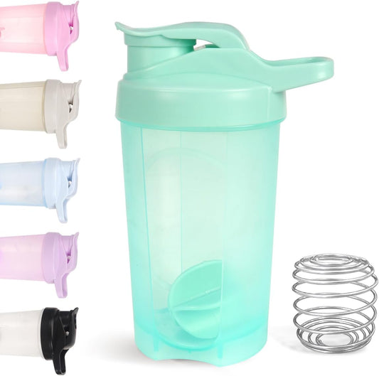 16oz Shaker Bottle, Leak Proof Sports Shaker for Protein Shakes, Pre Workout & Travel, BPA Free, Green, V1258-DP02-B-3335