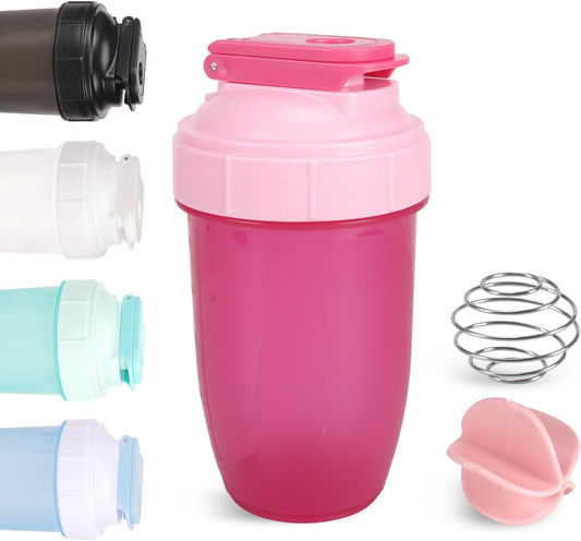 16oz Shaker Bottle, Leak Proof Sports Shaker Cups for Protein Shakes, Shaker Bottle for Pre Workout and V1258-DP02-B-3336
